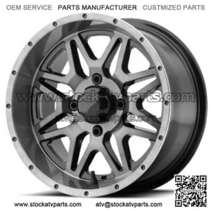 ATV/UTV Wheels Set 14in M26 Vibe Machined 4/137 0mm HP1K (For: Can-Am)