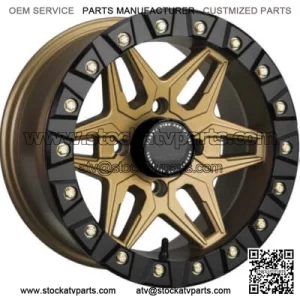 ATV/UTV Wheels Set 14in Sedona Split Six Beadlock Bronze 6 4/137 5+2 CAN (For: Can-Am)