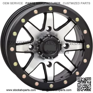NEW STI HD9 BEADLOCK Wheel Machined Matte Black 18x7 4/137 6+1 (+45) UTV ATV RIM (For: Can-Am)