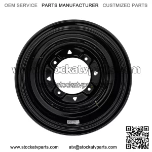 Polaris 1523451-067 Black Front Wheel Rim 12x6 Ranger Sportsman EV 500 570 700