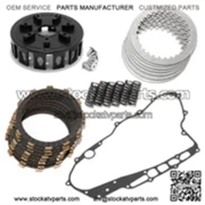 For Honda TRX450R 2004-2005 Clutch Basket Plates Kit & Gasket CNC Billet