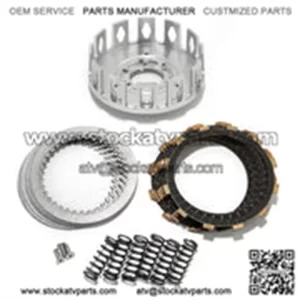 Aluminum Clutch Basket Plates Springs for Kawasaki KFX400 2003-2006 / Suzuki Quadsport Z400 LTZ400 2003-2015