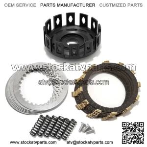 For Yamaha YFZ450 07-09 Aluminum Billet Clutch Kit Clutch Basket Plates Springs