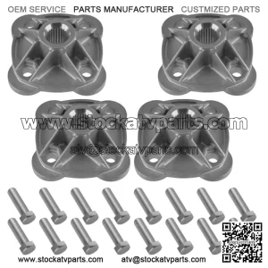 4x Rear L/R Wheel Hub w/ Hardware for Polaris Sportsman 570 2008 NEW