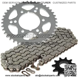 Drive Chain & Sprockets Kit for Polaris Trail Blazer 250 1993 1994 (For: Polaris)