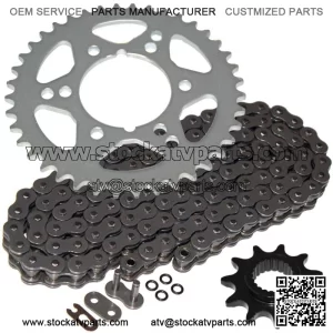 O-Ring Drive Chain & Sprockets Kit for Polaris Trail Boss 350L 2X4 1990-1993 (For: Polaris)