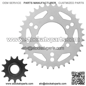 Polaris Scrambler 500 4X4 2000-2011 Front/Rear Sprockets Kit