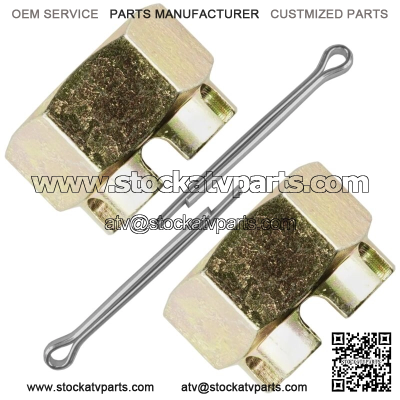 2x Rear Axle Castle Nut w/Pin Polaris Sportsman 500 X2 2006-09 / Touring 2008-10 - Image 4