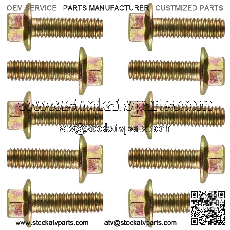 10x Flanged Head Clutch Bolt M6x20 for Polaris 7518576 3131726 - Image 4
