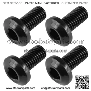 4x Brake Disc Hex Socket Button Bolts for Yamaha Blaster 200 1988 1989 1990-2006