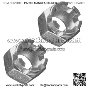 2 Front or Rear Axel Nuts Fit Kawasaki Mule 4010 KAF620/ KAF950 Diesel 2009-2020