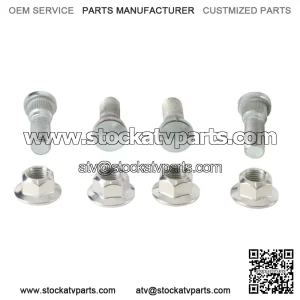 Front Wheel Stud and Nut Kit for Kawasaki Mule 4010 4x4 Diesel 2009-2013