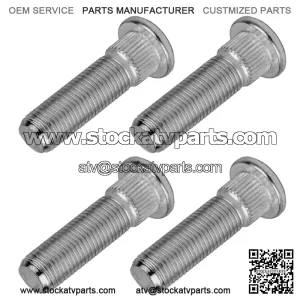 4 Front Rear Wheel Hub Stud Bolt for Polaris Sportsman 800 2005-2015 7518378 (For: Polaris Sportsman 800)