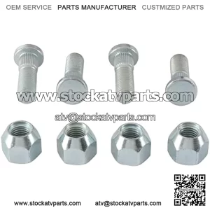 85-1065 Wheel Stud and Nut Kit Compatible with/Replacement For Suzuki LT-A 400 Eiger 2WD 2002-2007, LT-A 450 X King Quad 4WD 2007-2010, LT-A 500 F Quad Master 4WD 2000-2001