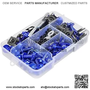 177 Pcs Motorcycle Fairing Bolt Kit, Colorful Fasteners Bolts Nut Clips Set, M5 M6 Aluminum Motorcycle Windscreen Screws, Fixing Sportbike Bolts Fairing for Most Motorcycle