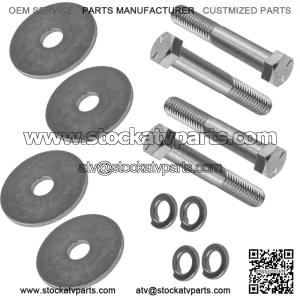 4x Control Arm Bolt Rear Lower for Polaris Sportsman 700 2002-07 / 7/16-14 (For: Polaris Sportsman 570)