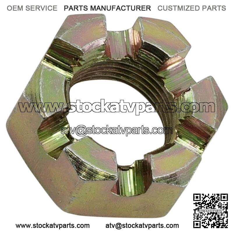 Front or Rear Axle Castle Nut for Polaris 7547406 M18x1.5x13 (For: Polaris Sportsman 570)