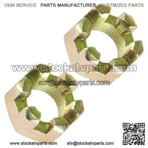 2 Front Axle Castle Nut For Polaris Sportsman 800 4x4 6x6 2005 2006 2007 - 2014 (For: Polaris Sportsman 570)