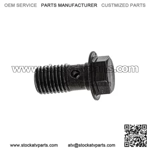 Polaris Ranger Banjo Bolt, 10 mm x 1.25-6G, Genuine OEM Part 1910958, Qty 1