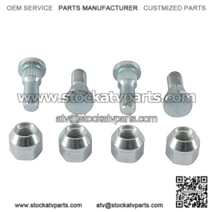 New Wheel Stud and Nut Kit 85-1035 for Suzuki LT-Z 400 2003 2004 2005 2006 2007 2008 2009 2012 2013 2014, LT-Z 250 2004 2005 2006 2007 2008 2009, LT-R 450 2006 2007 2008 2009
