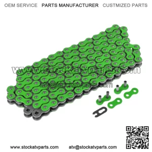 Green Drive Chain for Bike | Motorcycle Quad 520-Pitch 120-Links O-Ring