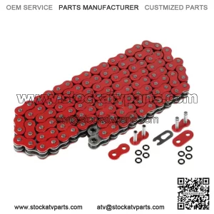 Red Drive Chain for Bike | Motorcycle Quad 520-Pitch 120-Links O-Ring