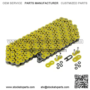Yellow Drive Chain for Bike | Motorcycle Quad 520-Pitch 120-Links O-Ring