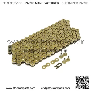 Gold Drive Chain for Bike | Motorcycle Quad 520-Pitch 120-Links Non O-Ring
