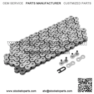 White Drive Chain for Bike | Motorcycle Quad 520-Pitch 120-Links Non O-Ring