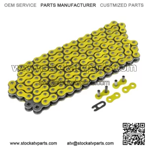 Yellow Drive Chain for Bike | Motorcycle Quad 520-Pitch 120-Links Non O-Ring