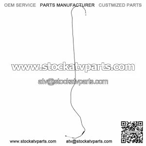 Polaris Throttle Cable, Crew, Genuine OEM Part 7082555, Qty 1