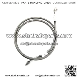 Polaris Ranger Brake Line, Right, Rear, Genuine OEM Part 1912104, Qty 1