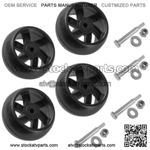 Deck Wheels for Exmark Exmark Lazer Z E-Series Zero-Turn Mower 116-9981 / Qty 4