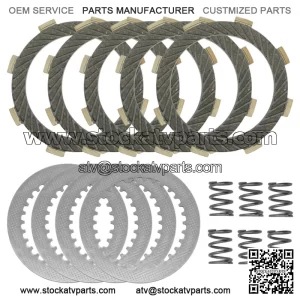 Clutch Friction with Steel Plates and Springs Kit for Kawasaki KLX110L 2010-2023