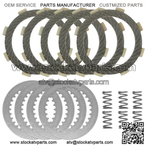 Clutch Friction Steel Plates and Springs Kit for Kawasaki KX65 2000 2001 - 2023