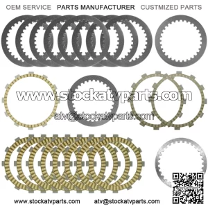 Clutch Friction Steel Plates Kit for Yamaha Star Venture 1900 XV1900F 2018-2021