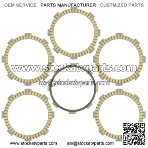 Clutch Friction Plates Kit for Kawasaki KMX125 KMX125-A A12 A13 A14 1999 - 2001