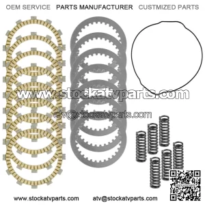 Clutch Friction Steel Plates with Springs O-Ring Kit for Yamaha YZ450F 2014-2017
