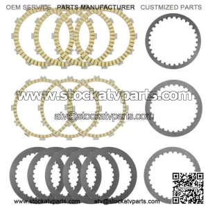 Clutch Friction and Steel Plates Kit for Kawasaki W800 EJ800 Cafe 2019 - 2023
