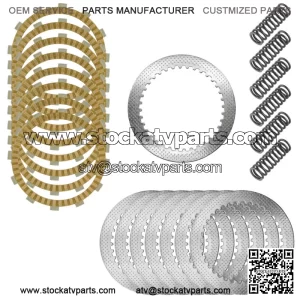 Clutch Friction Plates Kit for Suzuki Quadracer 450 LTR450 LT-R450 Z 2006 - 2009