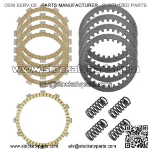Clutch Friction Steel Plates and Springs Kit for Suzuki TU250 TU250X 2009 - 2019