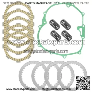 Clutch Friction Steel Plates Kit for Honda Fourtrax 200 TRX200SX 1986-1988