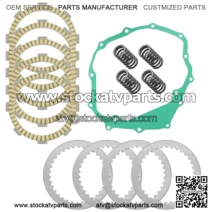 Clutch Friction Steel Plates Kit for Honda Recon 250 TRX250TM 2001-2023
