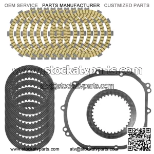 Clutch Friction Steel Plates Kit for Kawasaki Ninja ZX-6R ZX600 ZX636 2000-2004