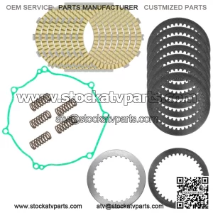 Clutch Friction Steel Plates Springs Gasket Kit for Kawasaki KX450F KX450 12-15