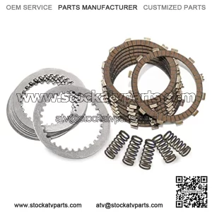 ORC120 Complete ATV Clutch Repair Rebuild Kit - Includes Springs Steel & Fiber Plates - Compatible with Arctic Cat 400 2X4 2003-2004 Fits Suzuki LT-F400 EIGER 2X4 2002-2003