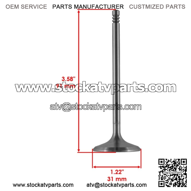 2x Intake Valve Kit for Can-Am CanAm Commander 1000 2011 2012 2013 2014 2015 - Image 2