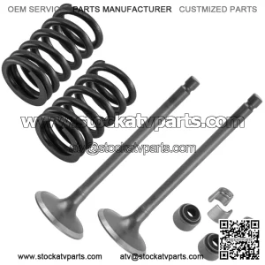 2x Exhaust Valve Kit for Yamaha Rhino 700 YXR700 4x4 2008 2009 2011 2012 2013