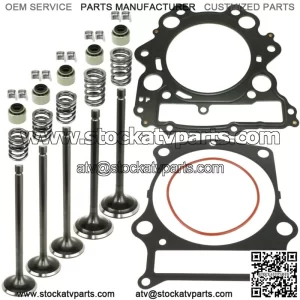 Cylinder Intake Exhaust Valve Kit for Yamaha Rhino 660 YXR660Fa 4X4 2004-2007