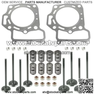 Cylinder Intake Exhaust Valve Gasket Kit for Kawasaki KFX700 KSV700 2004-2009